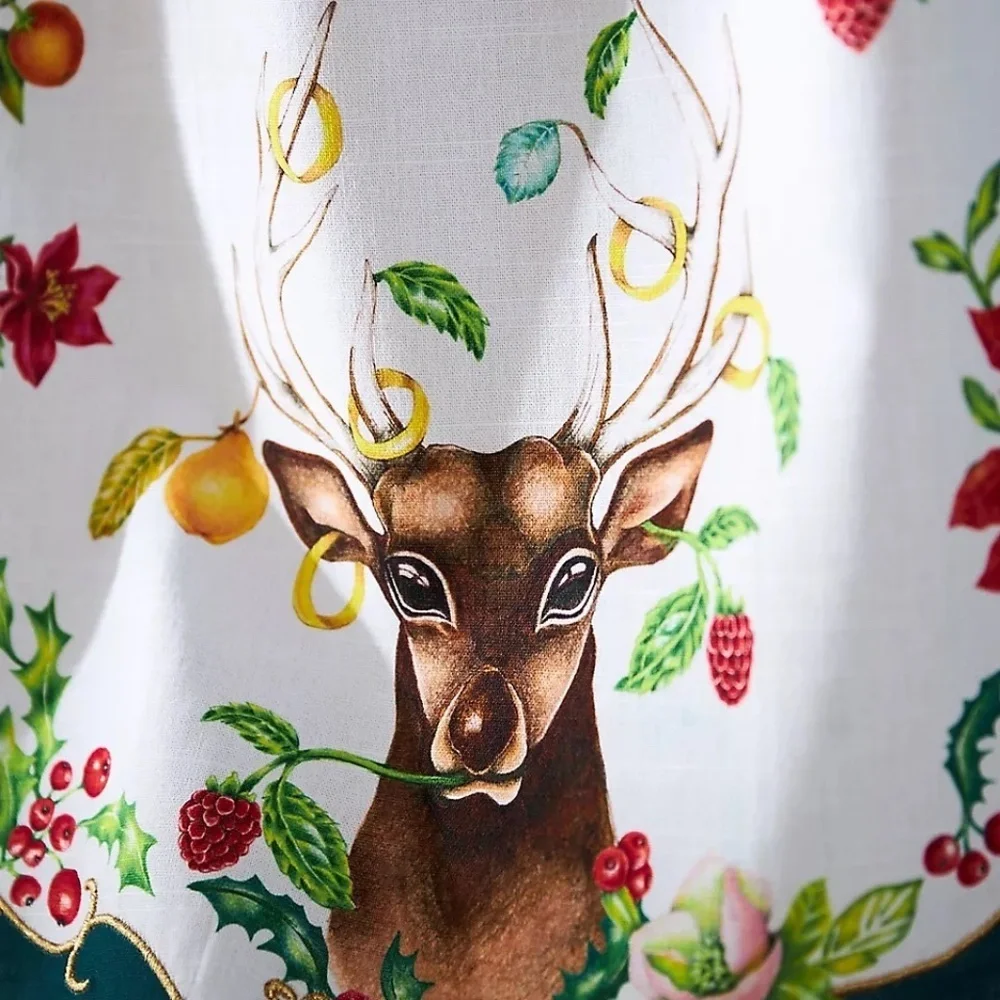 NWT Anthropologie Lou Rota 12 Days Christmas Kitchen Towel